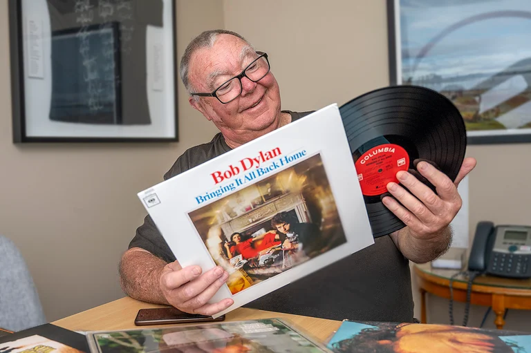 PASSIONATE: Council candidate Dave Stewart saw Bob Dylan as a role model when growing up.