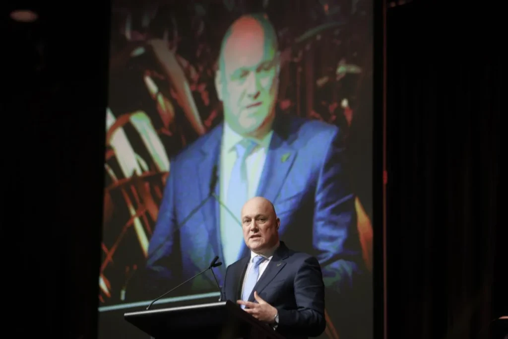 Prime Minister Christopher Luxon puts the hard word on local government during his speech to Local Government New Zealand’s 2024 conference.