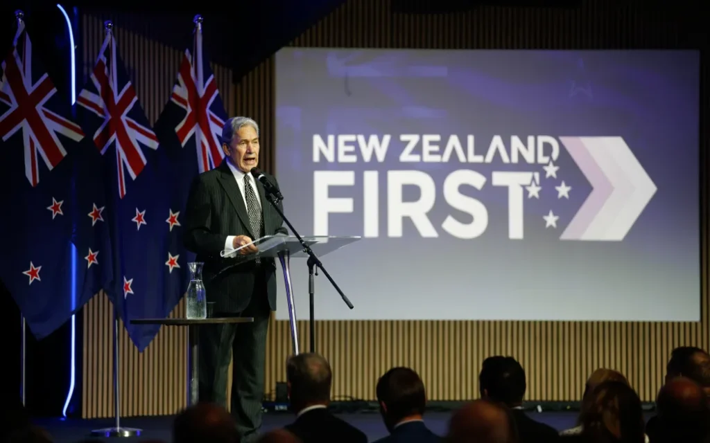 NZ First has reported $300,000 in donations associated with the racing industry so far this year. Photo: RNZ/Dan Jones