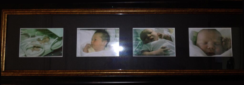 Born day photos of my grandchildren